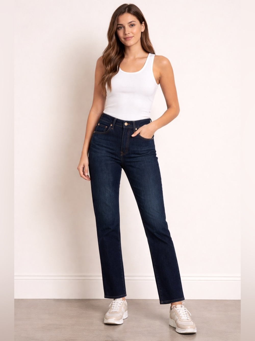 π AG Adriano Goldschmidt Dark Wash Denim Jeans - Picture 1 of 16